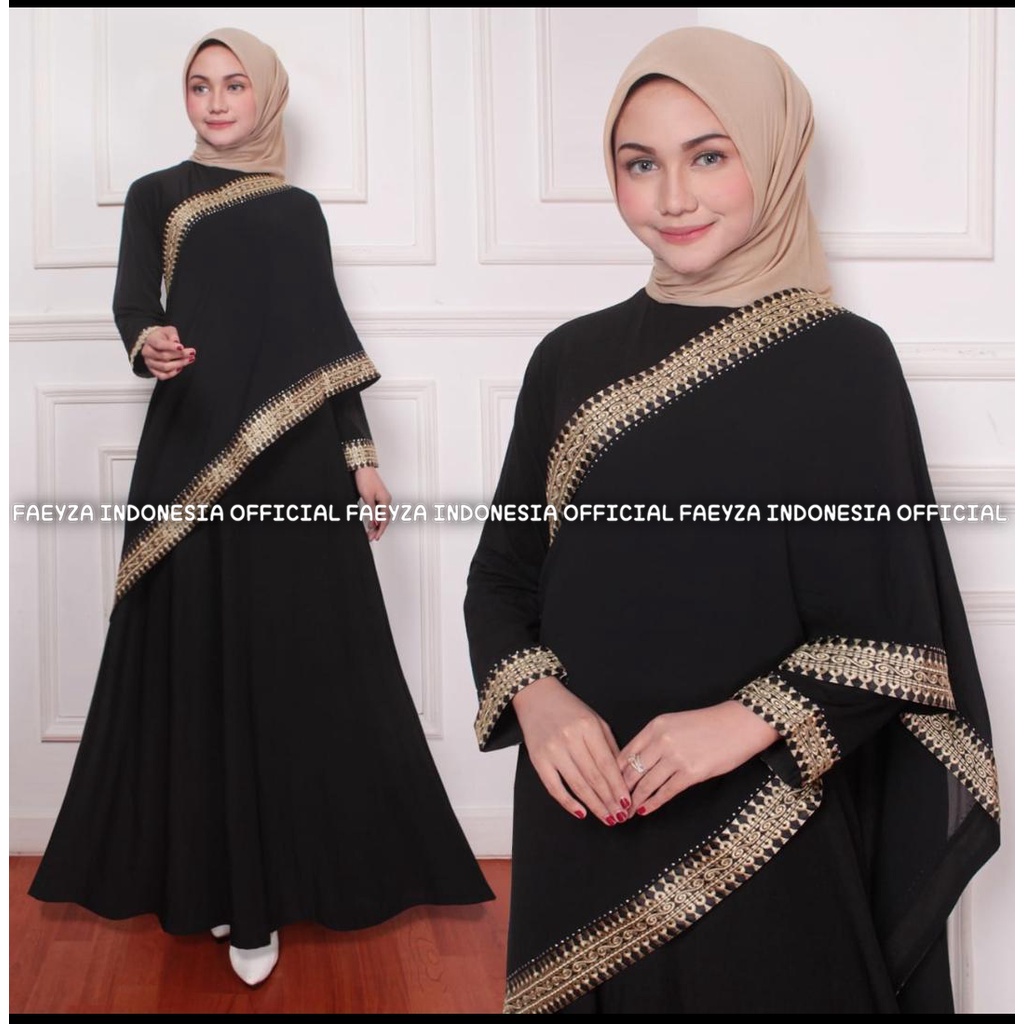 Gamis Abaya Turkey 1699 Hawa #534 Model Syari India Mega Store Farzolla 2 Longdress Busana Muslimah