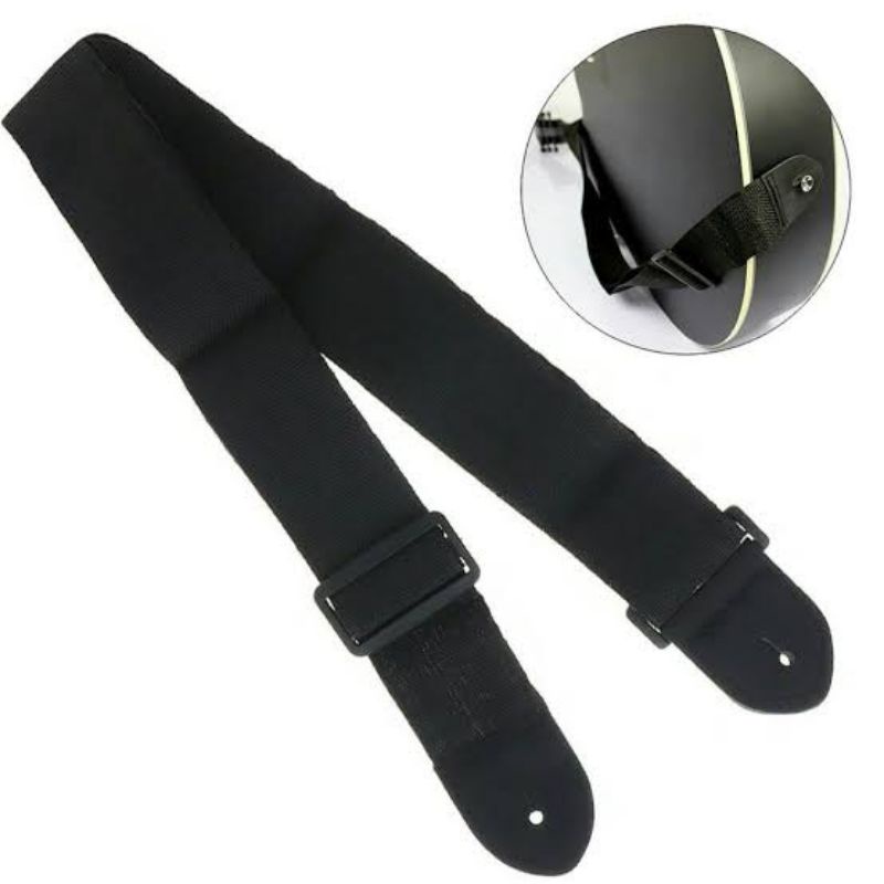 STRAP POLOS / STRAP GITAR POLOS / SABUK GITAR / GUITAR / AKUSTIK / KLASIK / UNIVERSAL