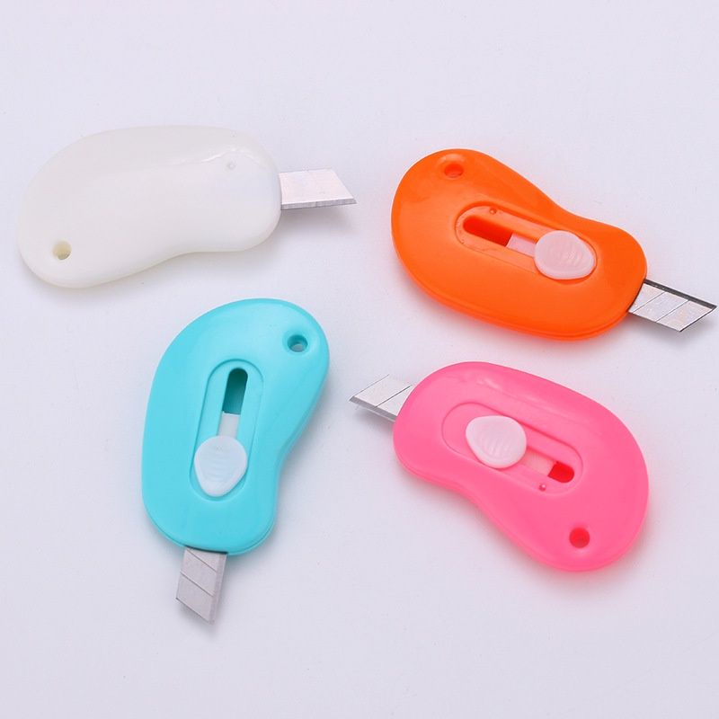 Cutter Mini Portable H313 Bentuk Oval Mini Cutter Polos Travel Kit Pemotong Kertas