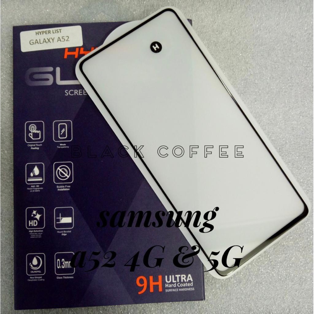 HYPER LIST Tempered glass FULL SAMSUNG A53 5G / SAMSUNG A52s 5G / SAMSUNG A52 (4G&amp;5G)