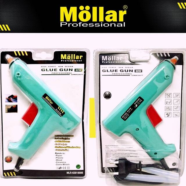 Alat Lem Tembak / Glue Gun MOLLAR - 80 Watt (80W) Besar