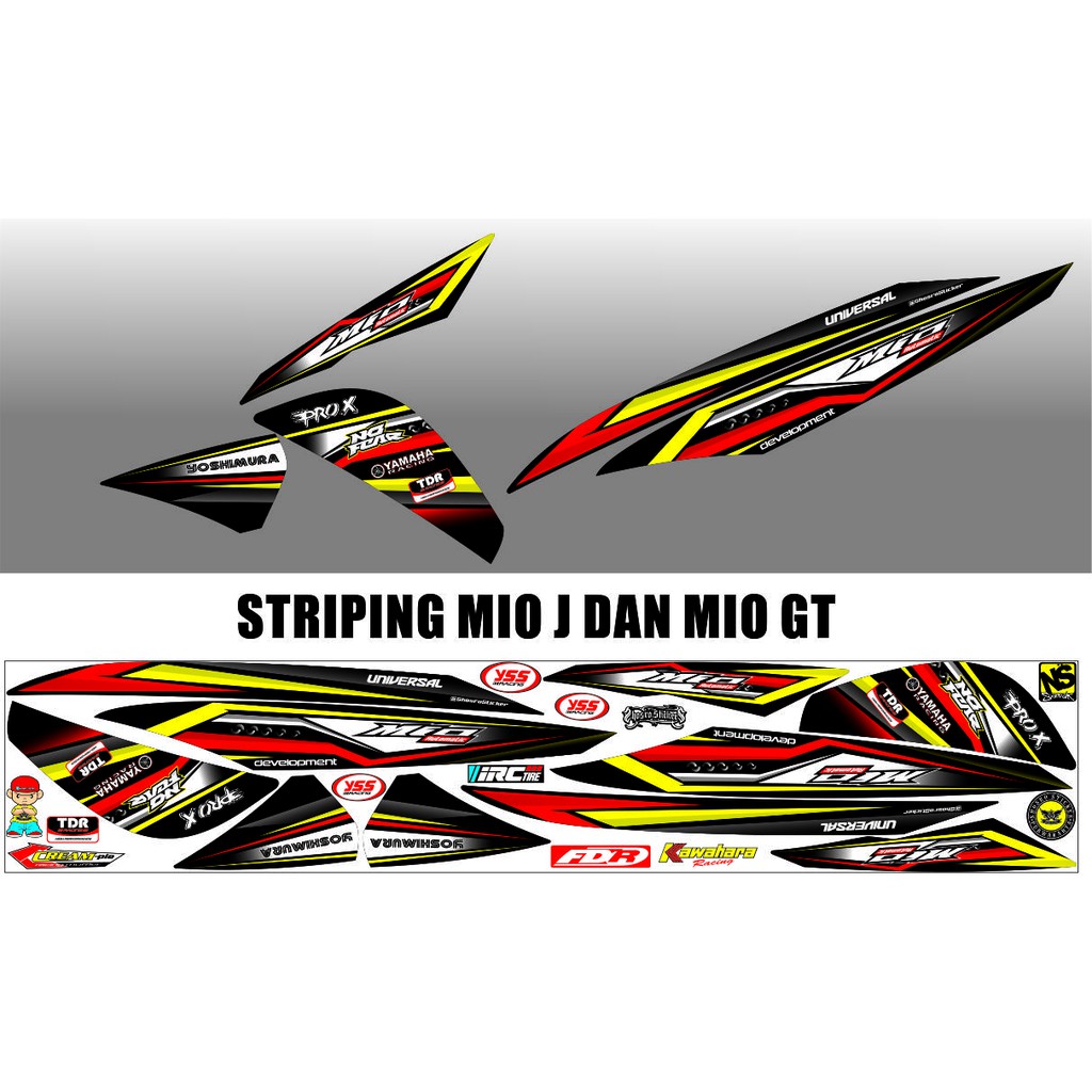 STRIPING MOTOR MIO J MOTIF VARIASI MOTOR MIO J MATIC STRIPING MIO GT VARIASI STRIPING NEW