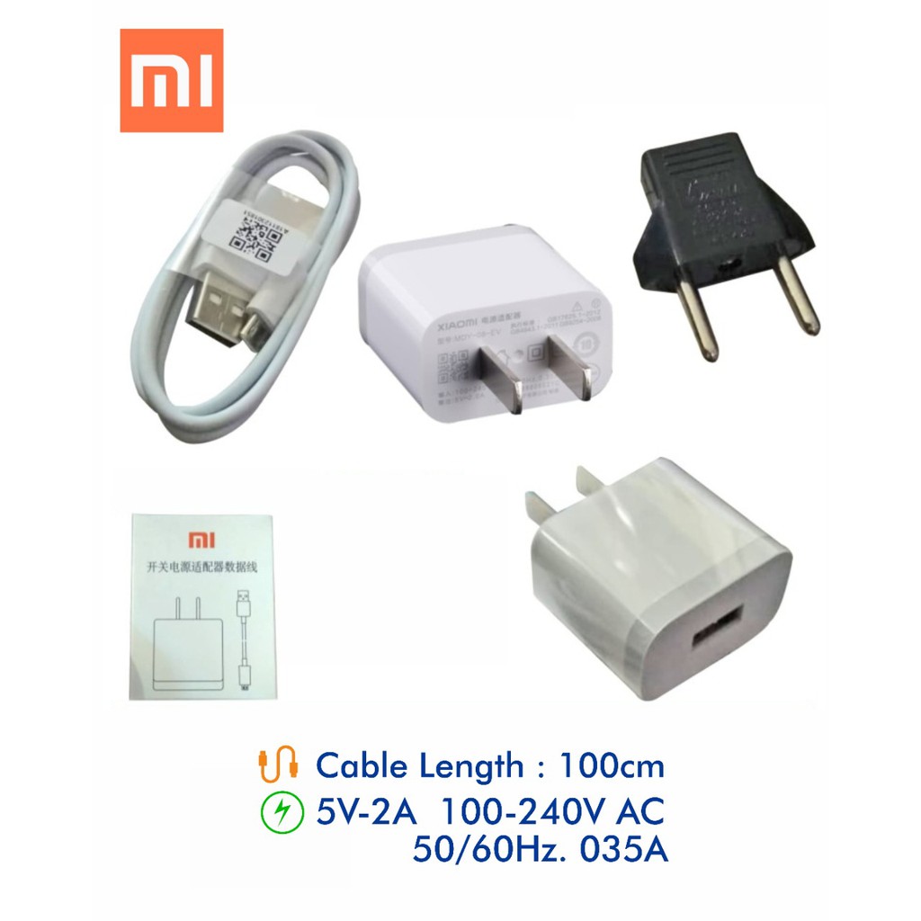 CHARGER XIAOMI NOTE 5A / 4X 2A MICRO FREE ADAPTER