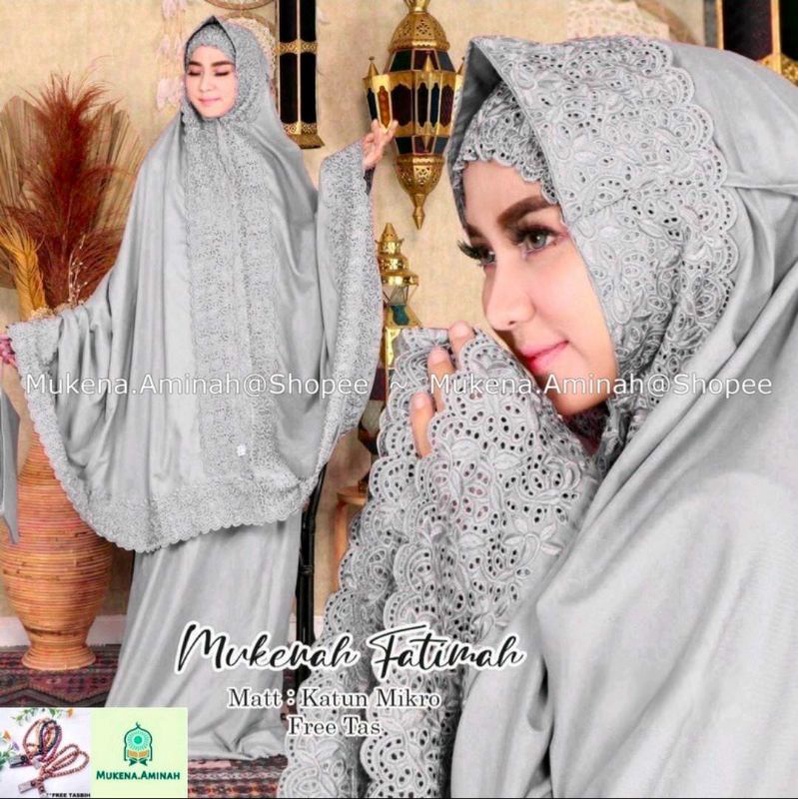 (BISA COD) MUKENA DEWASA FATIMAH KHADIJAH PREMIUM FREE TAS