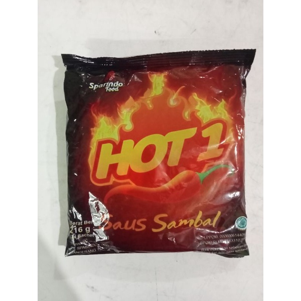 

Hot1 / Hot 1 Sachet saus sambal isi 24s