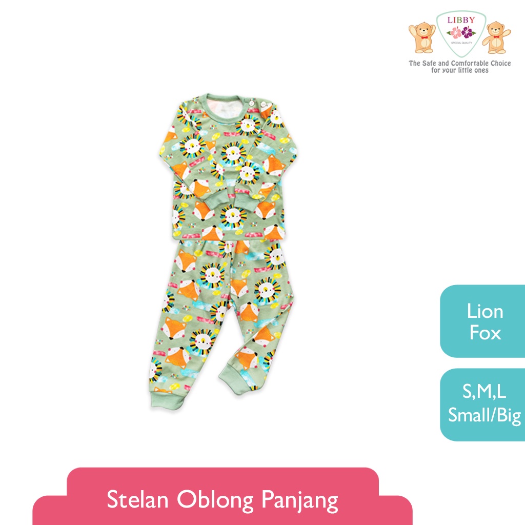 LIBBY 1 stel Stelan Oblong Panjang - Celana Panjang Animal Dreamland (1 stel)