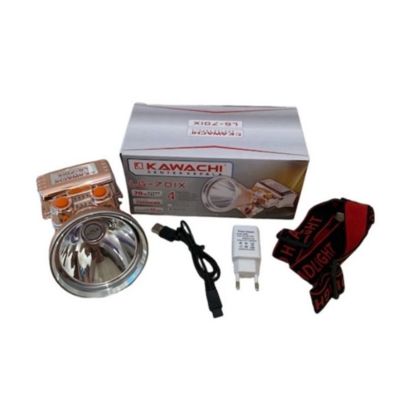 Kawachi Senter Kepala 70 LG 701X Super Terang Cahaya putih