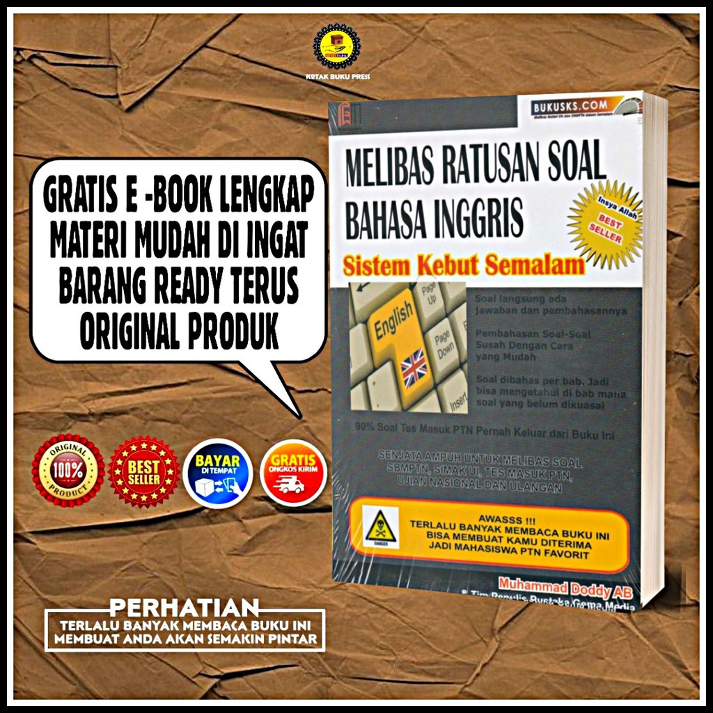 BUKU SKS IPS / BUKU SKS IPA / MENGUASAI IPS / MENGUASAI IPA / SISTEM KEBUT SEMALAM / MELIBAS RATUSAN-BHS.INGGRIS