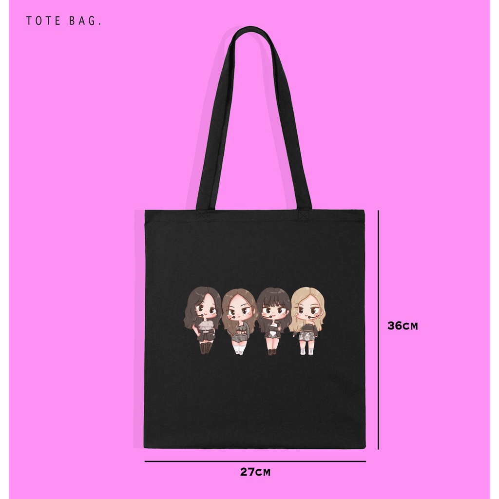 TOTE BAG WANITA KPOP KOREAN / TAS SANTAI WANITA / BAHAN KANVAS / KPOP KOREAN