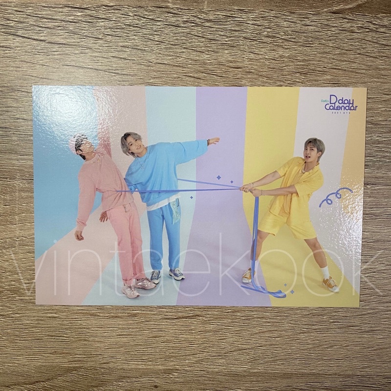 [OFFICIAL PHOTOCARD] POSTCARD FESTA THE 8TH ANNIVERSARY BTS Jin JK or Jungkook RM or Namjoon 2021
