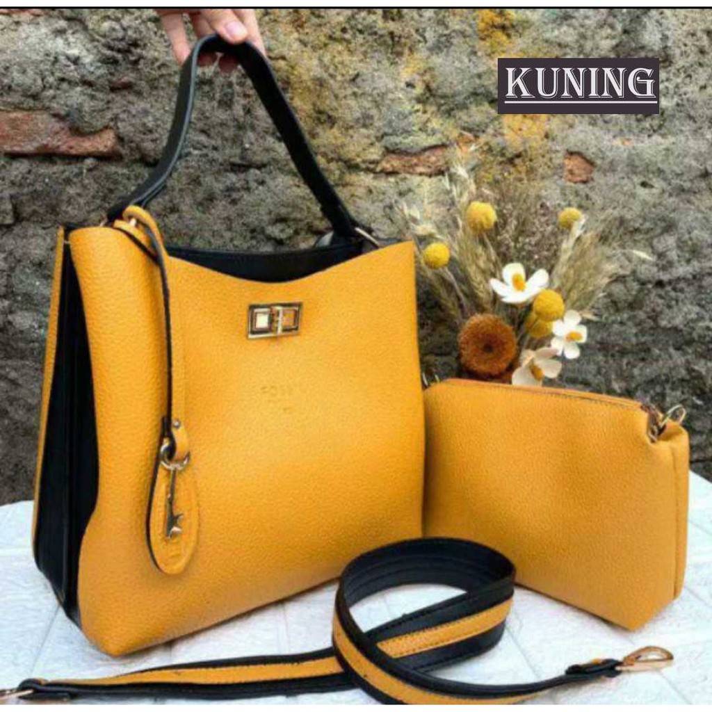 TAS F TOTE 2 RUANG / TAS FASHION WANITA