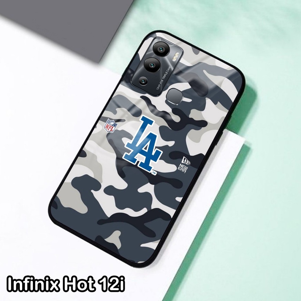 Softcase Glass Kaca Infinix Hot 12i Terbaru [FC33] Case Motif Infinix Hot 12i - Casing Hp Infinix Ho