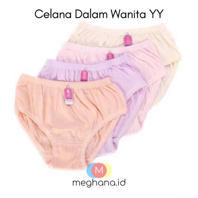 Undies Celana Dalam Wanita Polos Merk YY Ukuran ampe extra jumbo size M,L ,XL,3L,4L