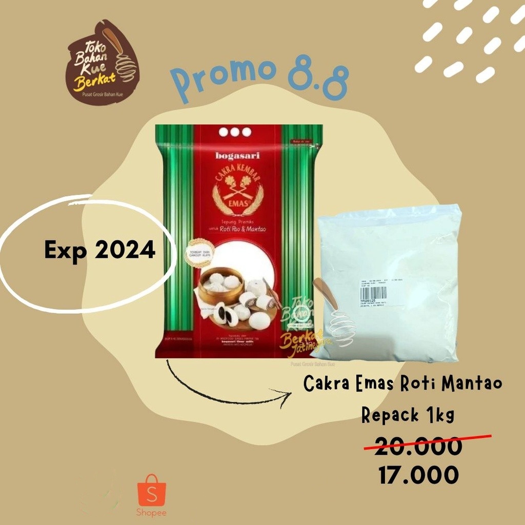 

CAKRA KEMBAR EMAS PAO & MANTAU KEMASAN 1KG REPACK