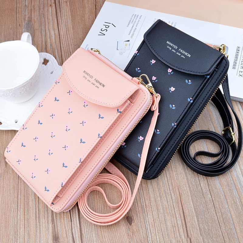 DOMPET SELEMPANG HP WANITA TALI PANJANG URMIA IMPORT KULIT PREMIUM KOREA FASHION REMAJA BATAM MURAH