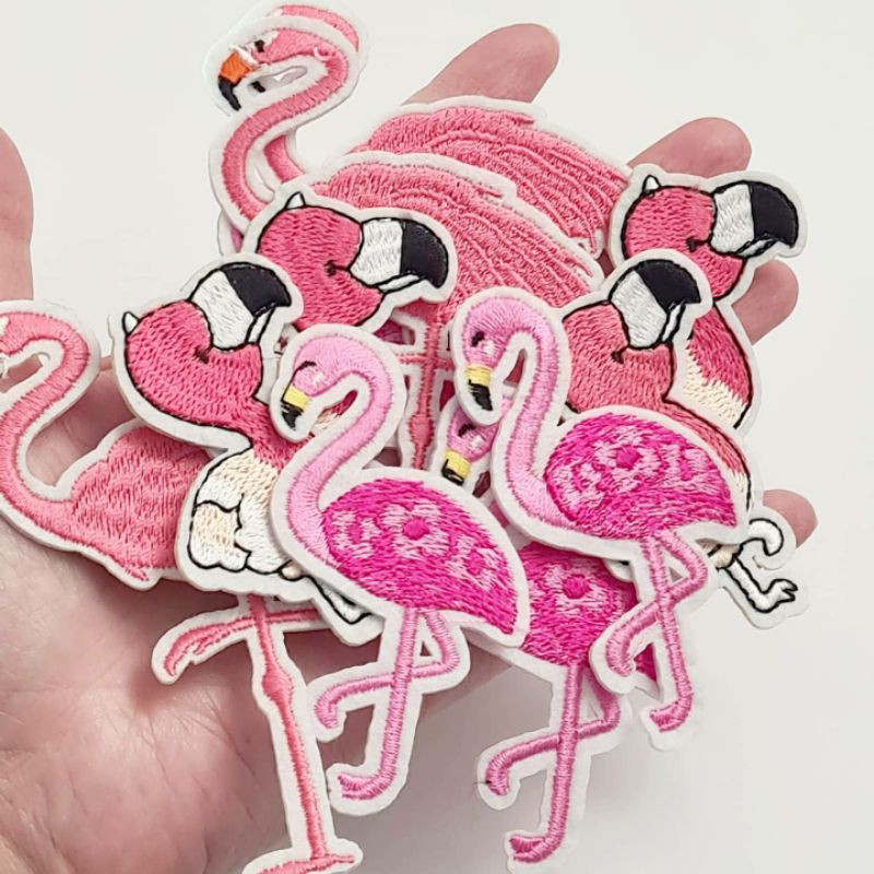 Patch flaminggo/patch bordir/patch baju/patch iron/bordir tempel