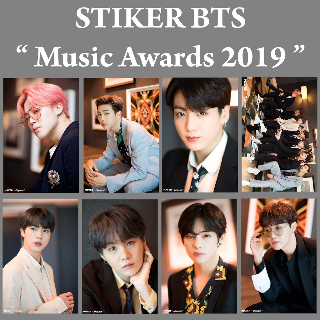  READY STOCK Stiker  BTS  Music Awards 2021 Kpop Murah  