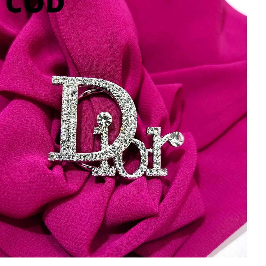 [Lari⚡ ✫↔]Bros Ring Hijab Cincin Kerudung Gesper Serut Aksesoris Jilbab Mewah Import Korea Branded K