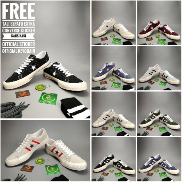 (BISA COD) SEPATU CONVERSE ONE STAR ACADEMY SNEAKERS CONVERSE 1 BINTANG PREMIUM PRIA