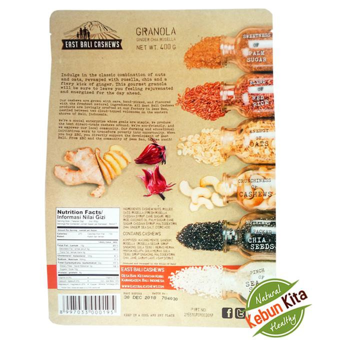 

Terbaru Granola Cashew Ginger 400gr ( Granola Kacang Mete Jahe Chia Rosela)