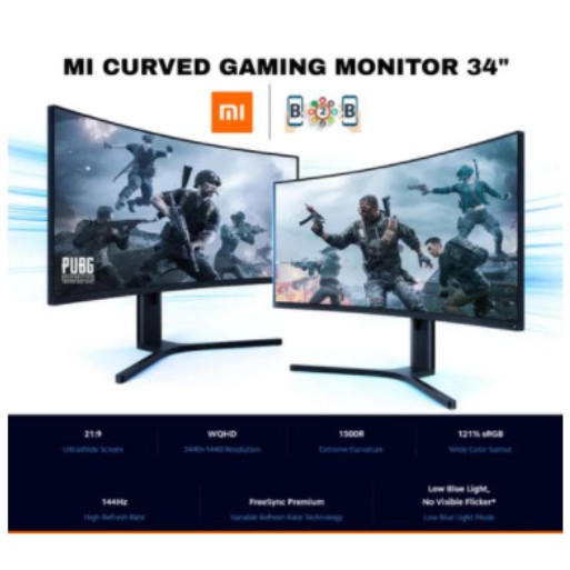 XIAOMI MI CURVED GAMING MONITOR 34 INCH 21:9 WQHD