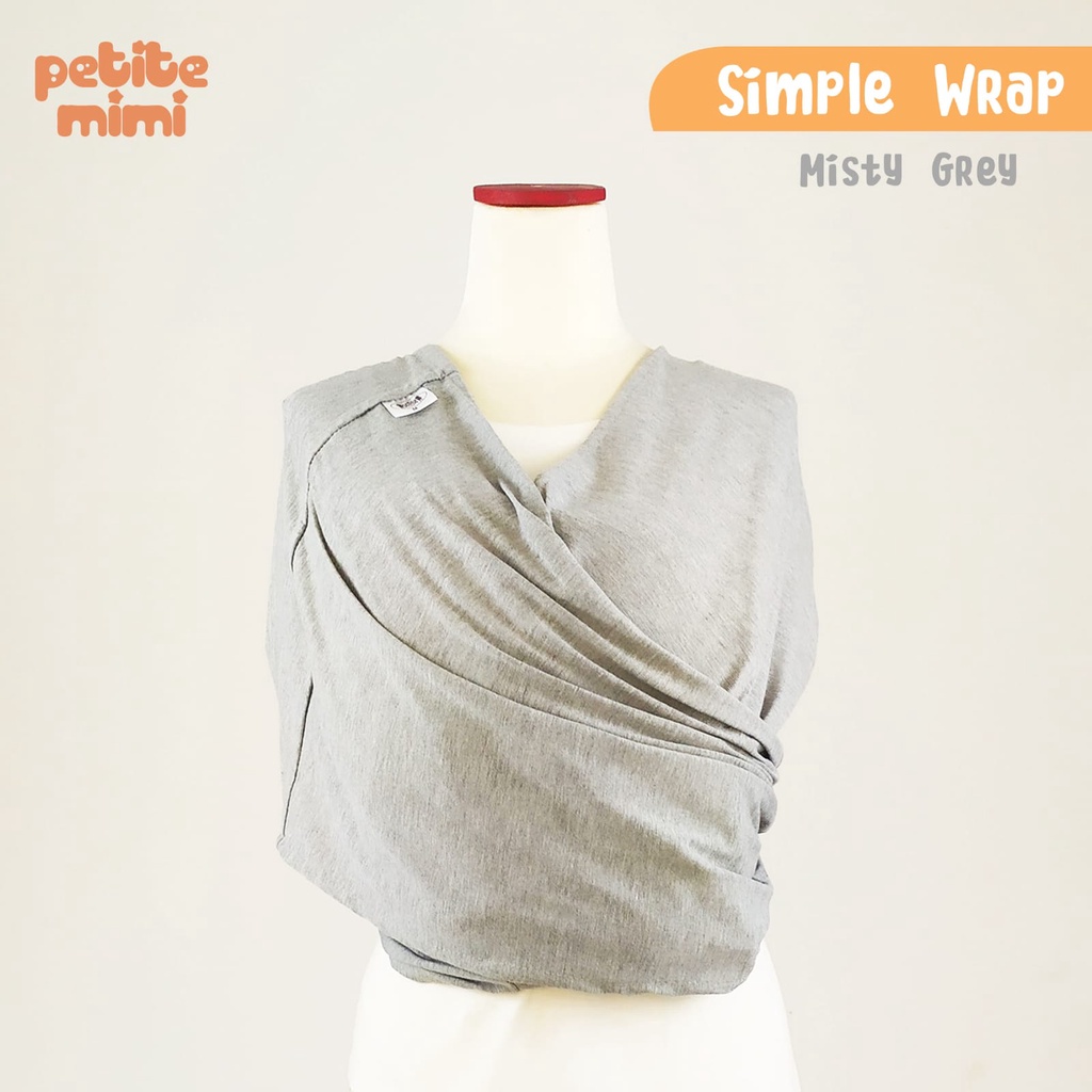 Petite Mimi - Gendongan Bayi Kaos Gendongan Depan - Simple Wrap - SNI