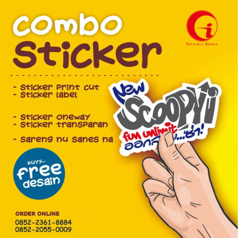 

LABEL STIKER MAKANAN / LOGO / STIKER KROMO A3+ (Print + Cutting)