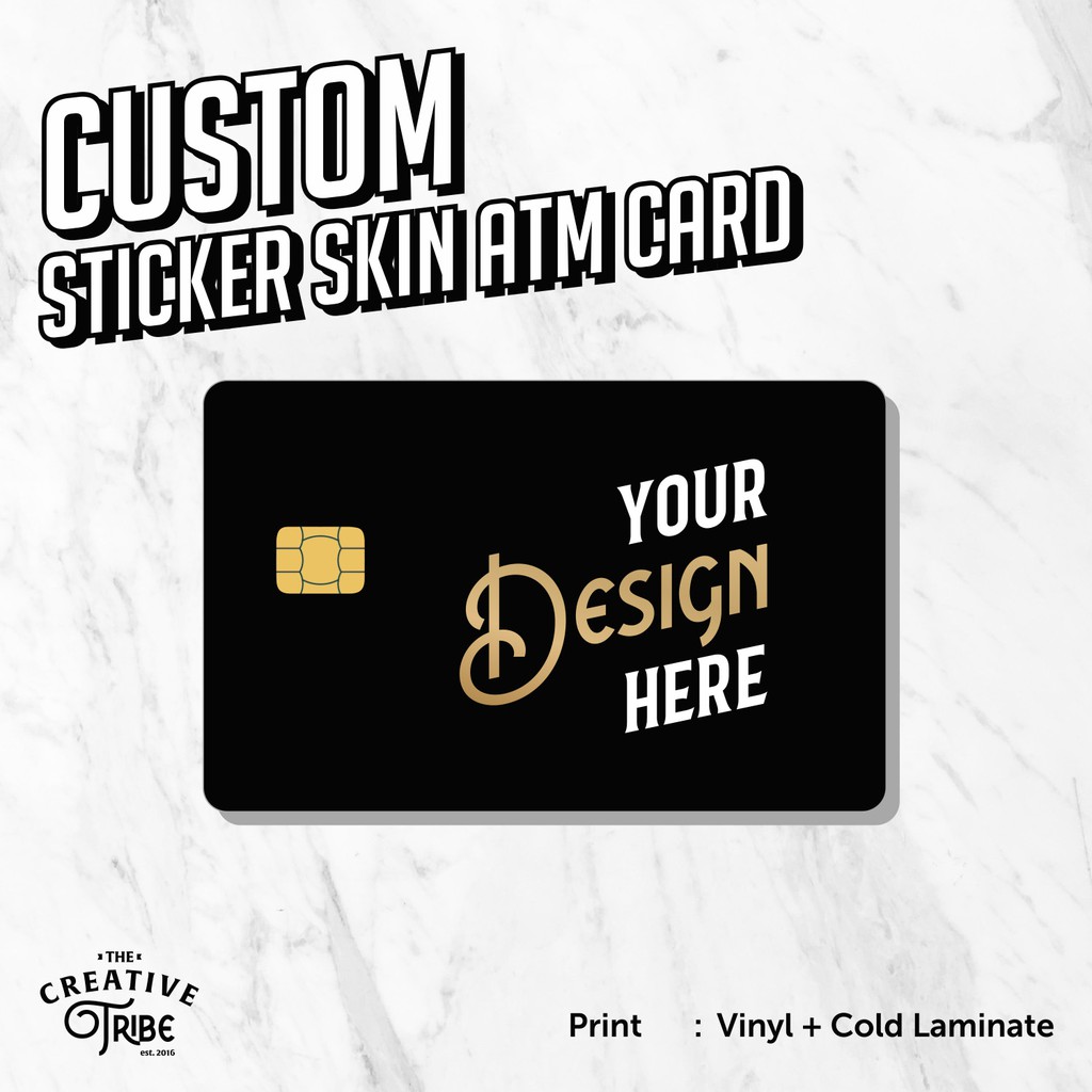 Jual Custom Sticker Skin Card - Vinyl ATM Debit Credit Emoney Flazz