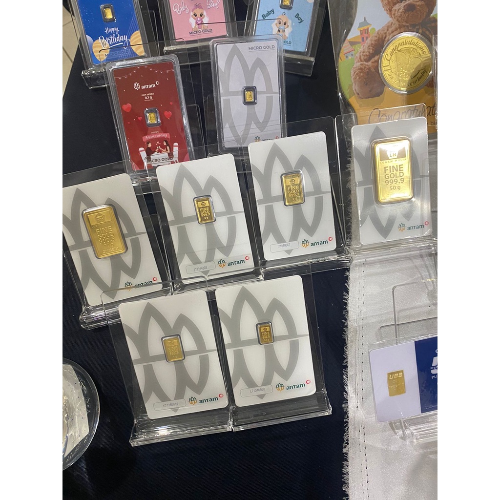 logam mulia emas antam x harta dinata 0,5 gram mini gold antam 24k bersertifikat termurah