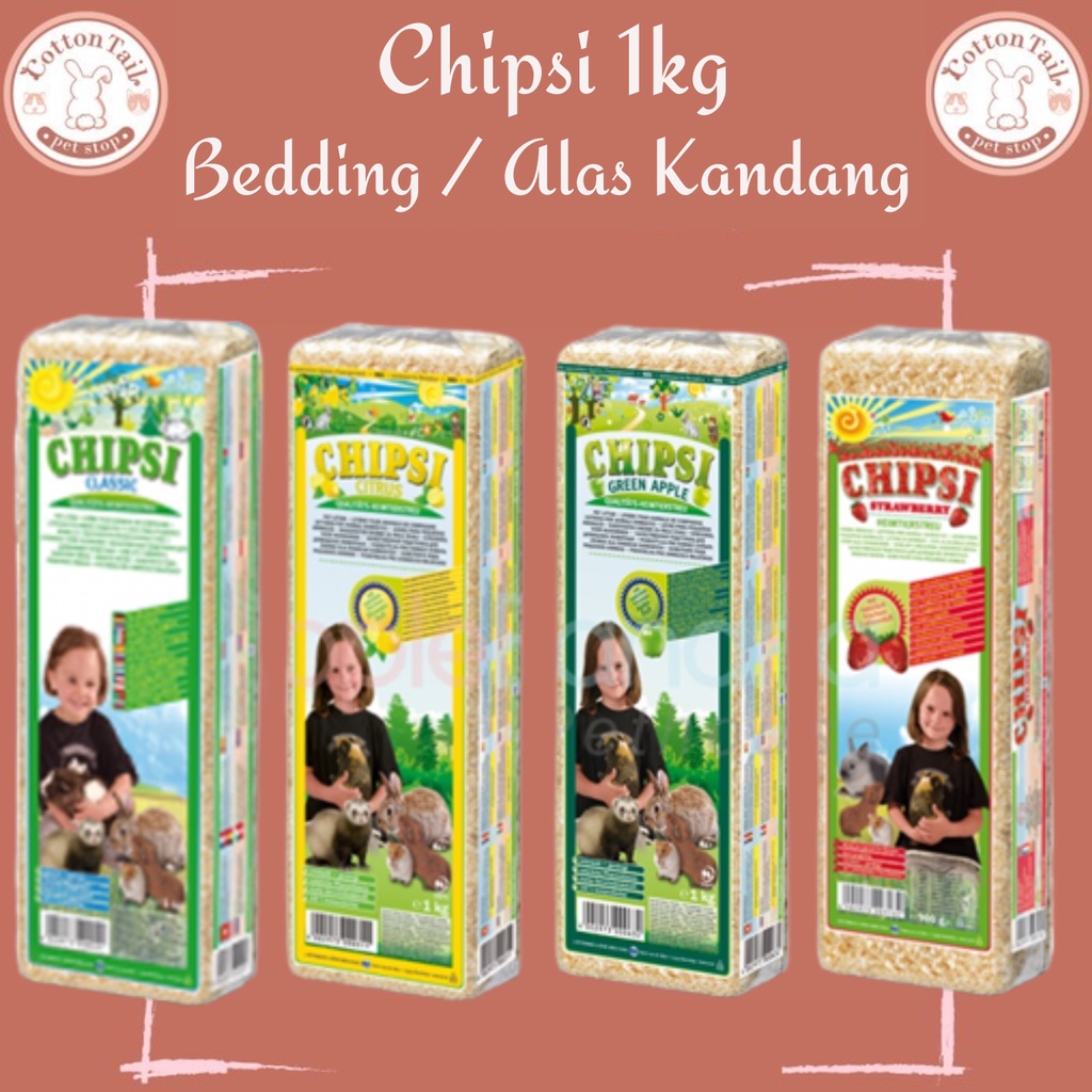 CHIPSI Serut Serbuk Kayu Alas Hamster Kelinci Pet Bedding 1 KG