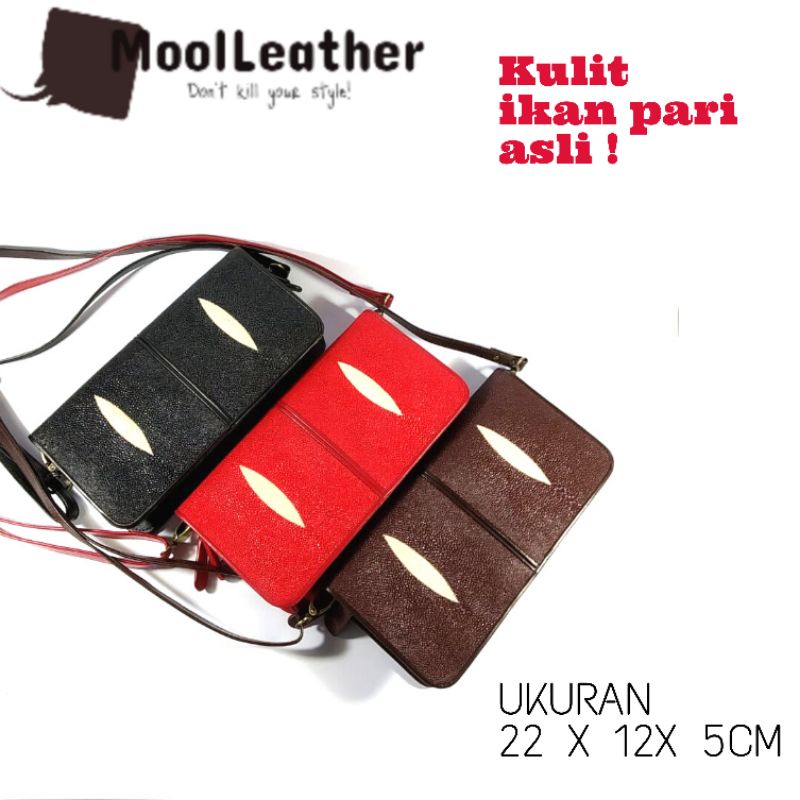 Mool Leather - Tas Selempang Wanita Asli Kulit Ikan Pari Original