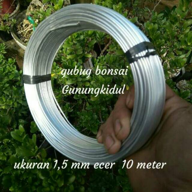 Kawat bonsai ukuran 1,5 mm ecer 10 meter | Shopee Indonesia