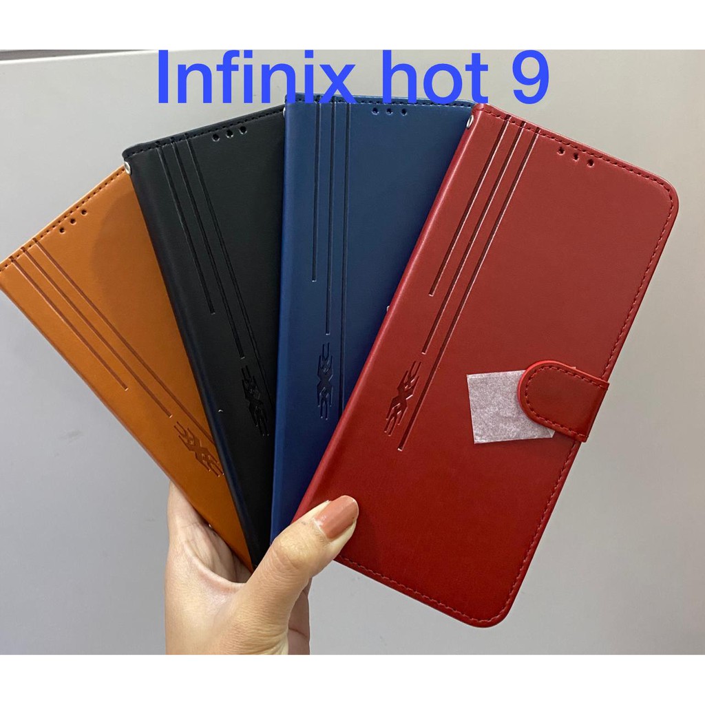 Leather Wallet  Flip New Infinix Hot 9