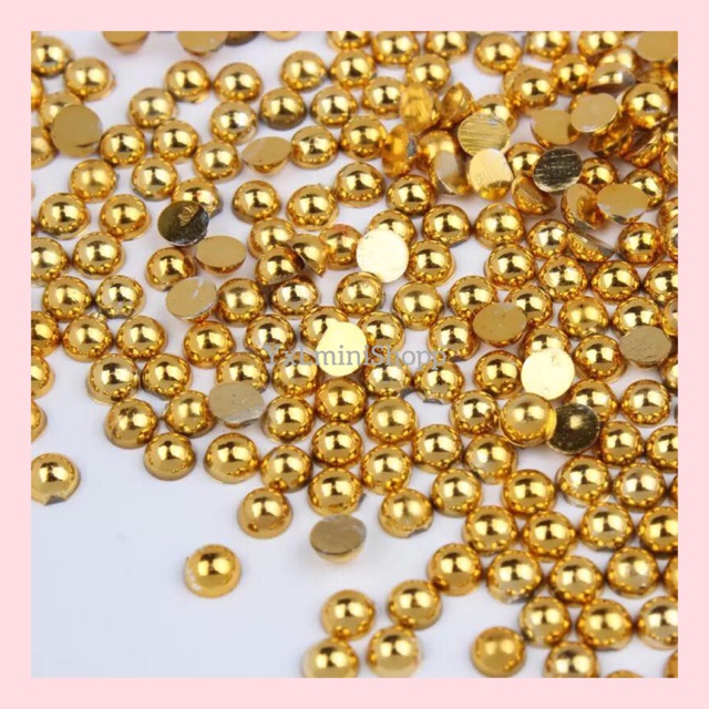 

Mutiara Gold n silver Size:3mm 1Gross isi 300pcs-2,5mm-2mm-1,5mm 1Gross isi 500pcs