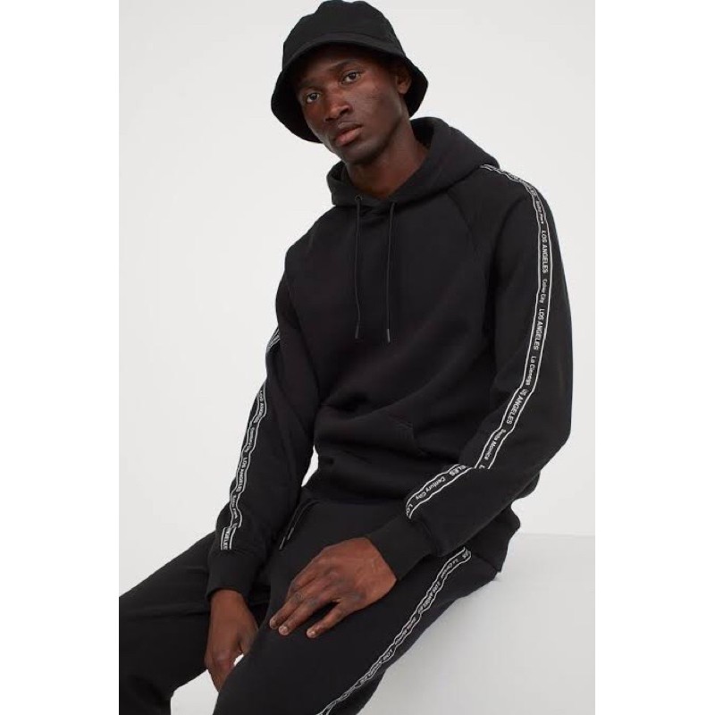 H&M HOODIE LOS ANGELES GROSGRAIN