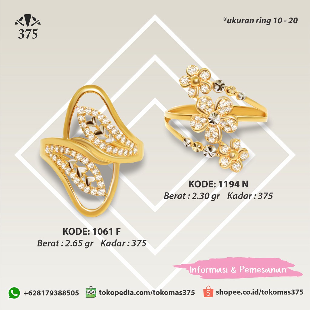 TM375 CINCIN EMAS ASLI
