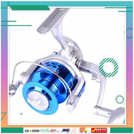 (BISA COD) FTIHSHPDebao Reel Pancing CS4000 8 Ball Bearing 5.2:1 Gear Ratio