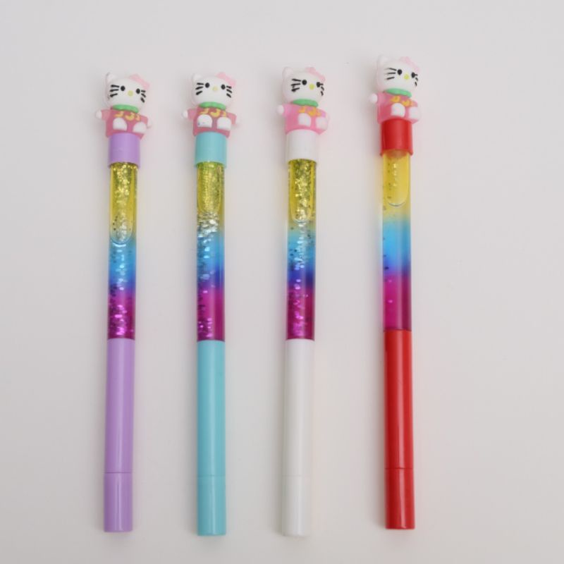 

Pena Air Glitter Hello Kitty - Pen Bolpen Pulpen Gelpen Karakter Glitter Helo kiti