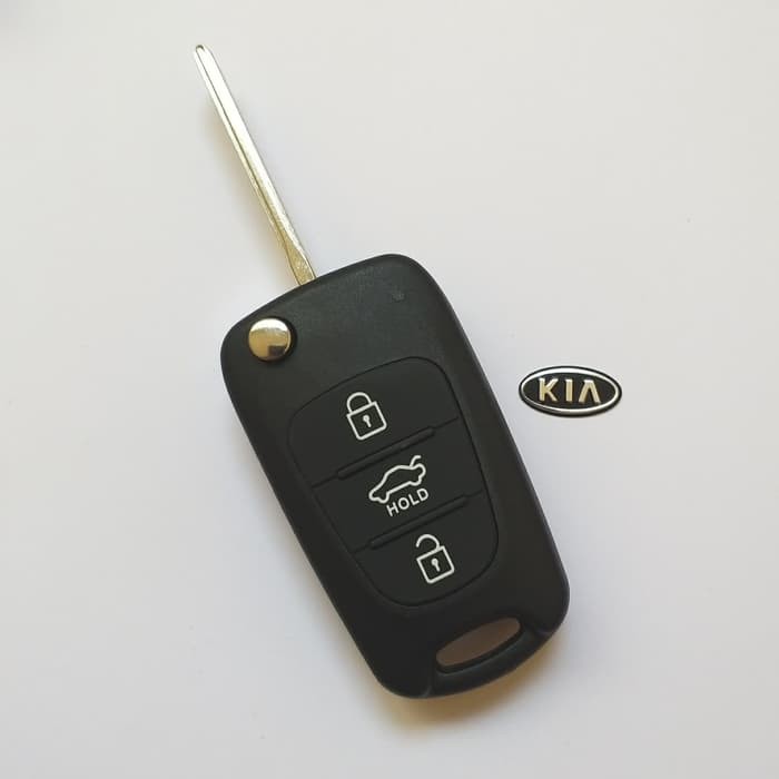 BARANGASLI!! CASING COVER KUNCI LIPAT FLIP KEY KIA RIO SOUL SPORTAGE 3 TOMBOL GDGBRG