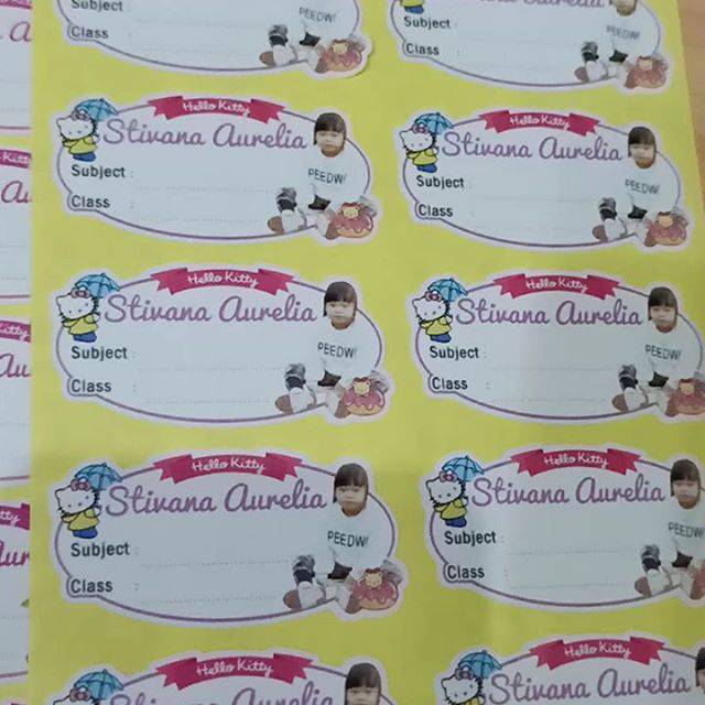 

STICKER BUKU CUSTOM , BISA PAKAI FOTO ANAK