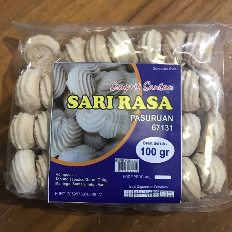 

Kue Semprit Santan Ori Mini SARI RASA Pasuruan