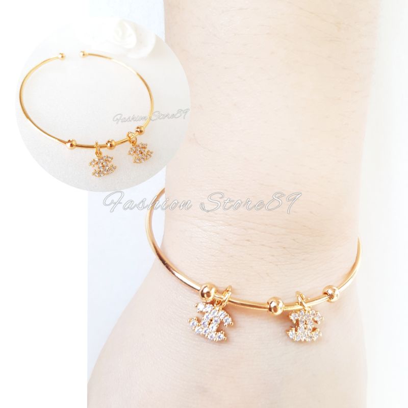 Fashion Bestseller impor Gelang Bangle Flexibel  dewasa Perhiasan lapis emas 18K Xuping Yaxiya