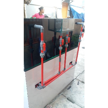 Aquarium MARINE 100x50x50 + box overflow 10mm