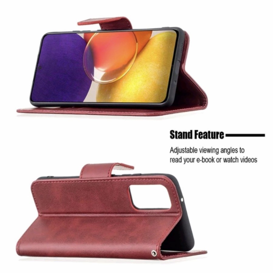 Leather Flip Cover Xiaomi Redmi Note 10 5G / Poco M3 Pro 5G Poco M5 2022 5G Wallet Cover Case Kulit Premium Sarung Dompet Casing