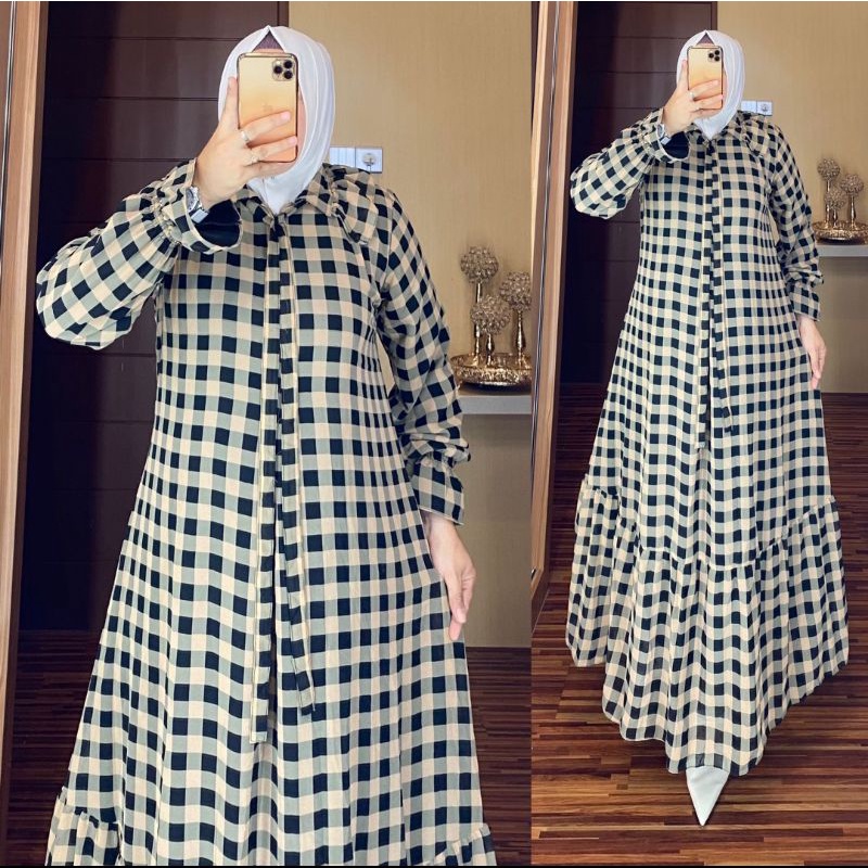 gamis ceruty babydoll kotak