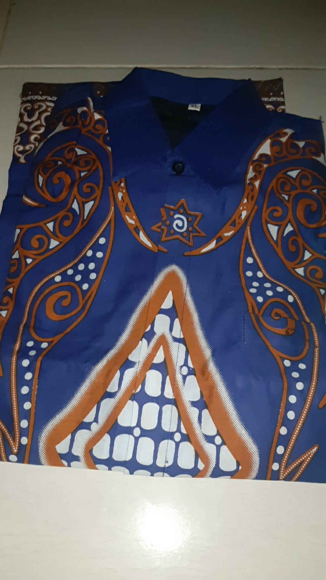 Permata Biru Batik Lengan Panjang Pendek Full Furing Katun Sragenan Hq Size M-xxl Batik Solo Rajasak