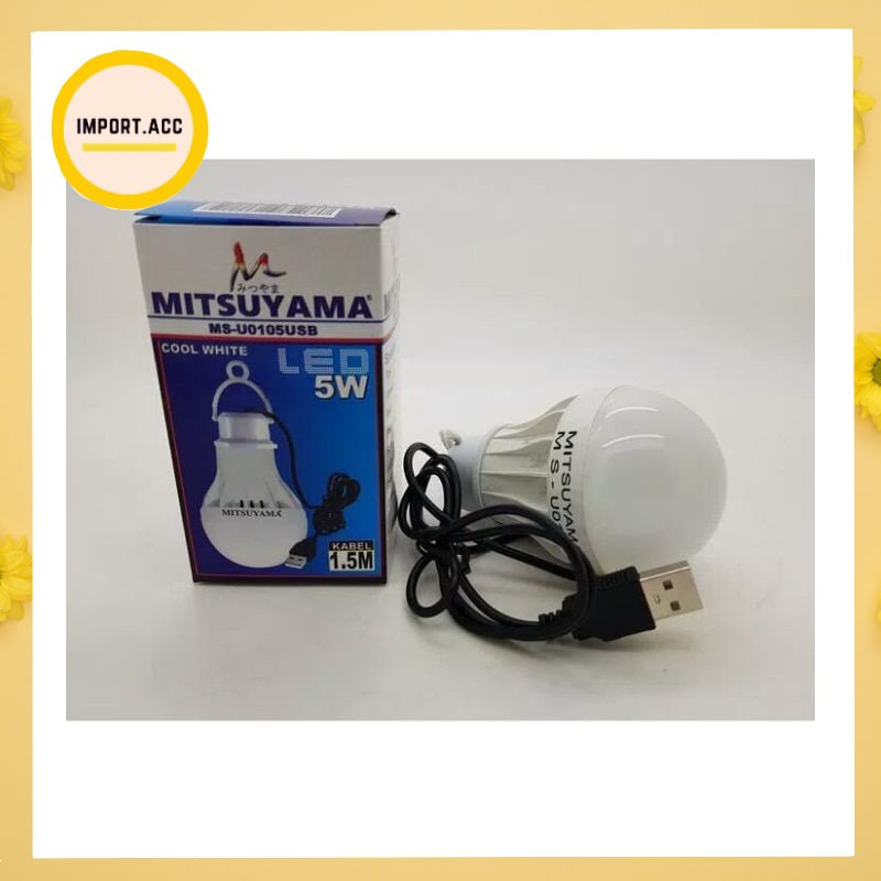 Mitsuyama Lampu LED USB 5 WATT - Bohlam  Mitsuyama Usb [import]