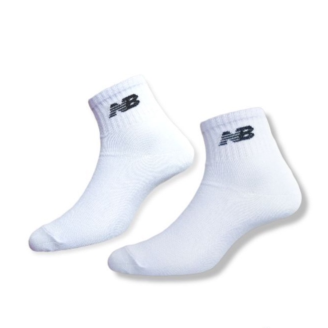 KAOS KAKI PENDEK SPORT OLDSCHOOL PENDEK NEW BALANCE NB WARNA PUTIH