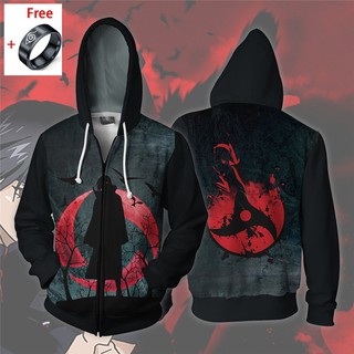 Sweater Kaos  Hoodie Model Lengan  Panjang  Print Anime 