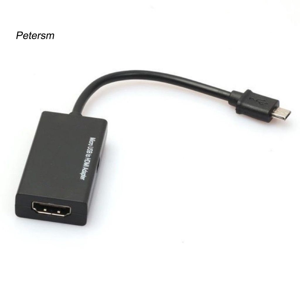 (Pt) Kabel Adapter Konverter Micro Usb Male Ke Hdmi Female Untuk Handphone / Hdtv / Monitor